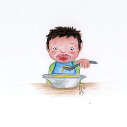 Junge beim Essen 001