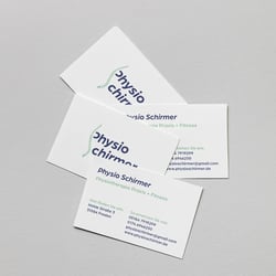 Physio Schirmer Visitenkarte