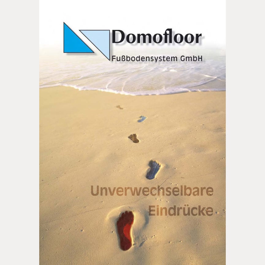 Domofloor – Titelseite Imagebroschüre