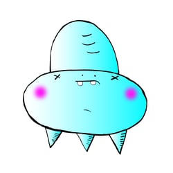 alien No.1, hand and digital illustration 2008