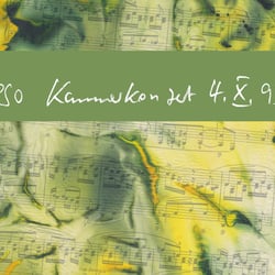 CD-Cover für RSO-Kammerkonzert mit Originalschriftzug des Soloisten