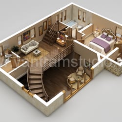 3D Haus Design-Grundriss