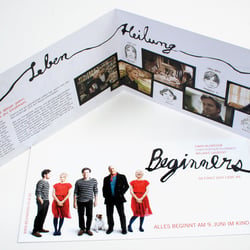 Flyer für den Film „Beginners“