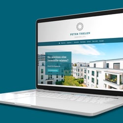 Webseite (Desktop) Peter Thelen Immobilien