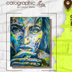 Zeitgenössische Porträtkunst bei Kunsthaus Hage mit carographic by Carolyn Mielke aus Cottbus, Lausitz, Brandenburg