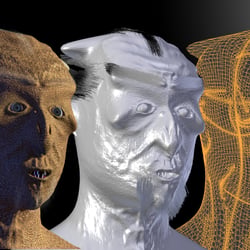 Uglyman: Textur, Shader, Mesh