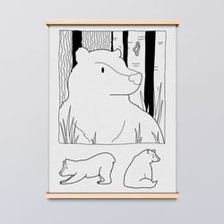 Naturillustration Bär Bear