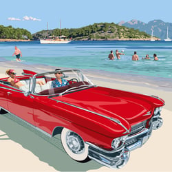 Cadillac Coupe de Ville auf Mallorca
