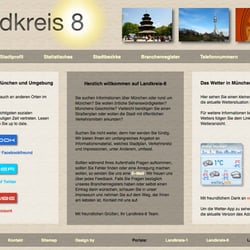 Screendesign für die Startseite von Landkreis-8