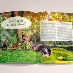 Magazinlayout Appetizer für Textquartier Düsseldorf