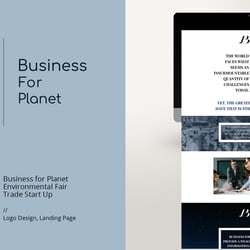 Business for Planet Logo und Website