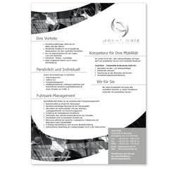 Fax Mailing im A4 Format