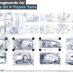 Shootingboards, Storyboards