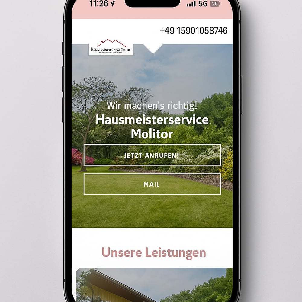 Website Hausmeister Dienstleistungen