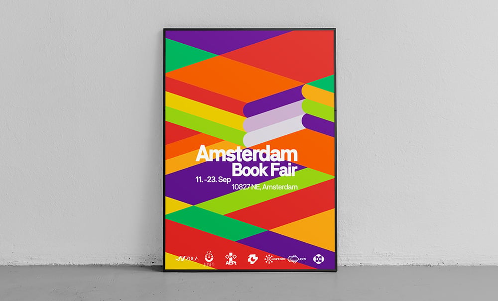 Plakat für die Amsterdamer Buchmesse