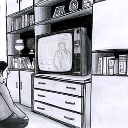 Im Wohnzimmer