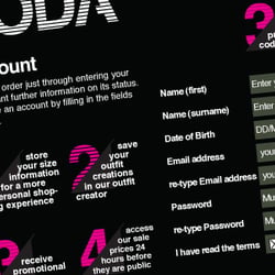 Di-Moda Clothing: Quick customer registration!