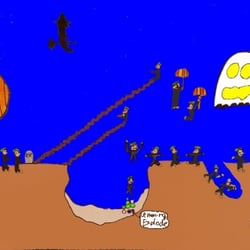 Hier sind die „Lemmings“ und sie müssen wieder hart arbeiten.