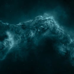 Shallow Space Skybox Blue Nebula