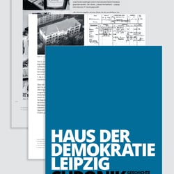 Haus der Demokratie Leipzig: Gestaltung des Wegweisers und der Chronik