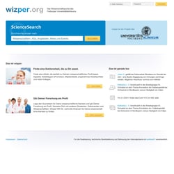 wizper Wissenschaftsportal der Uni Freiburg
