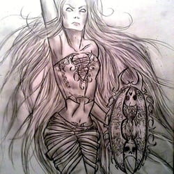 Queen of fire – sketch