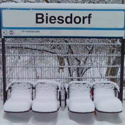 Biesdorf, kleiner Bahnhof bei Berlin