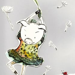 Flug mit Pusteblume