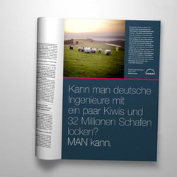Recruitment Kampagne, Motiventwicklung für MAN / Mehr auf http://claudialommel.de/projekte/man.html