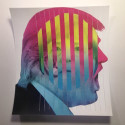 TRUMP MIX-UP. draft editorial paper collage 2017