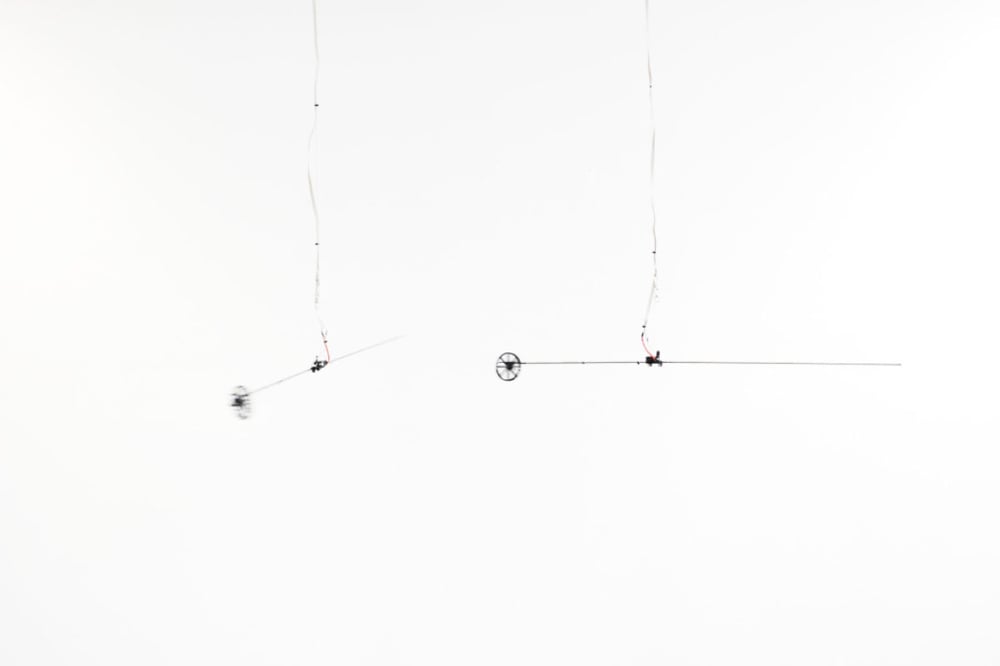 Physical Dialogue, eine Installation bei Abschlussausstellung