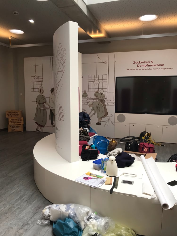 Zuckerausstellung Tangermünde_Bilder Aufbau