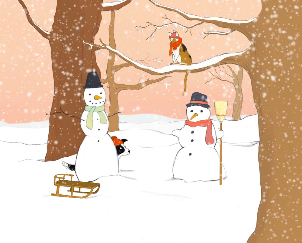 Mia & Lülü im Schnee
