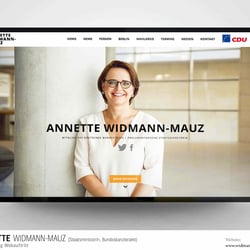 Entwicklung Webauftritt – Annettte Widmann-Mauz