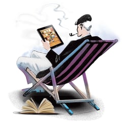 Illustration für die größte Zeitung Finnlands: Helsingin Sanomat