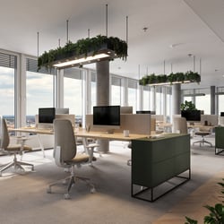 Innenvisualisierung: Büroflächen, Berlin