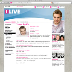 1LIVE Moderator: Tobias Schäfer