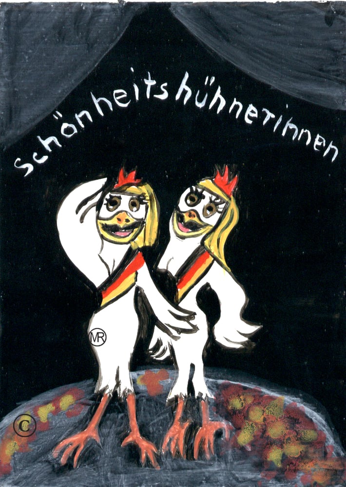 Schönheitshühnerinnen