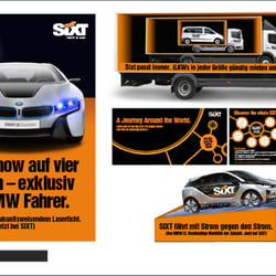 Poster, LKW Beklebung, Flyer für Messestand, Installation