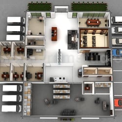Moderne Ideen und Inspiration Büro Grundriss Design