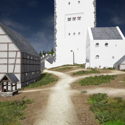 Auf dem Weg zum Bergfried