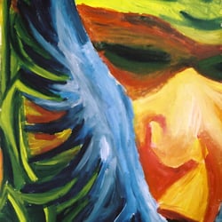 Erinnerung, 110×90cm, Acryl auf Leinwand