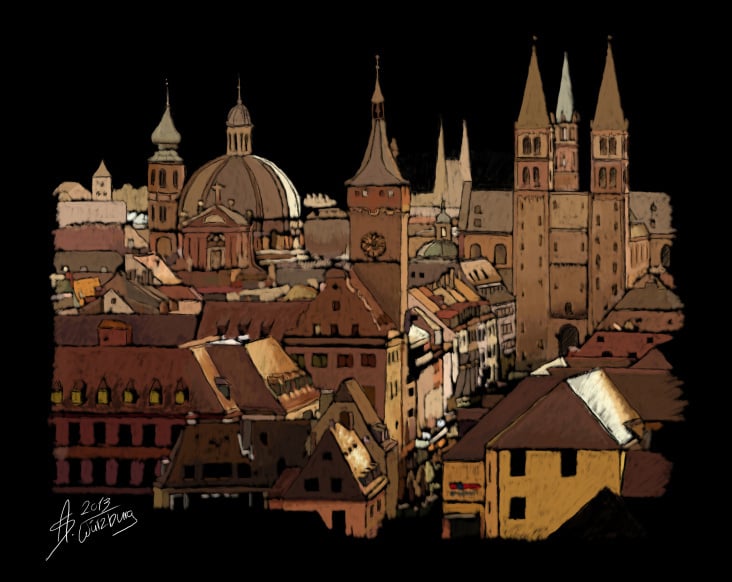 Digital Painting – Würzburg
