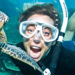 Underwater Wide Angle Portrait Photography