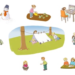 Vignetten Kinder | freie Arbeit