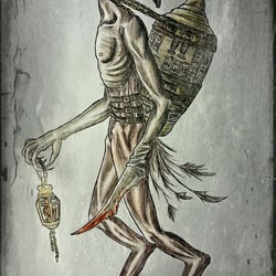 horror Grim – Zeichnung (Buntstifte)