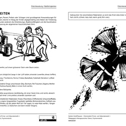 Illustrationen für Elternblätter der Psychomotorik Schaffhausen