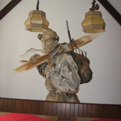 Wandbild in der Kaserne in Füssen