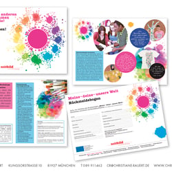 Flyer Kunstprojekt Zeitbild Stiftung