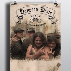 Plakatdesign „Hayseed Dixie“